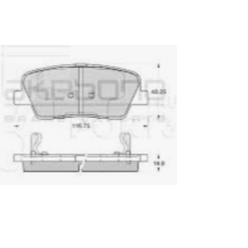 PLAQUETTES DE FREIN AV AKEBONO AN-8206WK